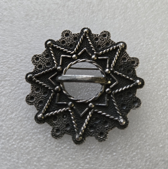 Vintage Nordic Sterling Silver Brooch Solje - Picture 6 of 8